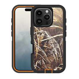 Heavy Duty Case for iPhone 16 Pro (CAMO ORANGE) (Only Ground Shipping)