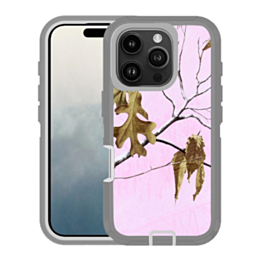 Heavy Duty Case for iPhone 16 Pro (CAMO PINK) (Only Ground Shipping)