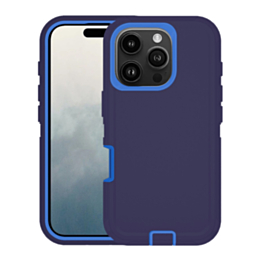 Heavy Duty Case for iPhone 16 Pro (NAVY BLUE) (Only Ground Shipping)