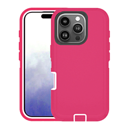 Heavy Duty Case for iPhone 16 Pro Max (HOT PINK) (Only Ground Shipping)