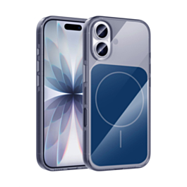 Transparent Magnetic Cases with IC Chip - NAVY BLUE for iPhone 17 (Only Ground Shipping)