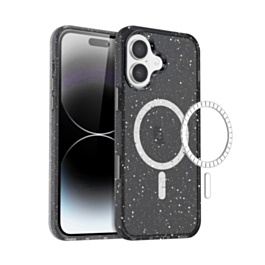 Splash - Ink Design Wireless Charging Case - BLACK for iPhone 17 (Only Ground Shipping)