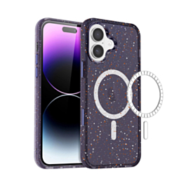 Splash - Ink Design Wireless Charging Case - PURPLE for iPhone 17 (Only Ground Shipping)
