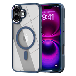 Shiny Magnetic Clear Cases - BLUE for iPhone 17 (Only Ground Shipping)