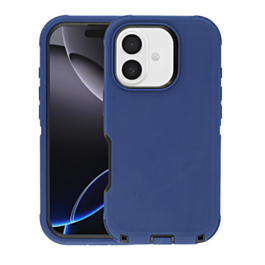 Heavy Duty Case for iPhone 17 (DARK BLUE & BLACK) (Only Ground Shipping)