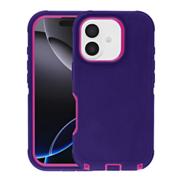 Heavy Duty Case - PURPLE & PINK for iPhone 17 (Only Ground Shipping)