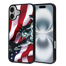 Printing Aluminum Plate Case Statue of Liberty - Style 2 for iPhone 17 (Only Ground Shipping)