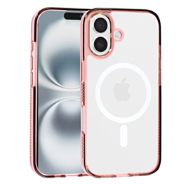 Magnetic Clear Case - PINK for iPhone 17 (Only Ground Shipping)