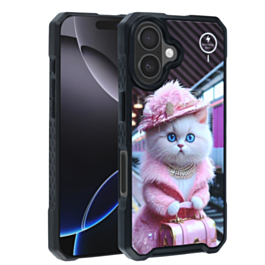Cyber Magnetic DIY Series Cases - BABY CAT for iPhone 17 (Only Ground Shipping)