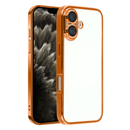 Frosted Transparent Matte Case with Lens Protection (ORANGE) for iPhone 17 (Only Ground Shipping)