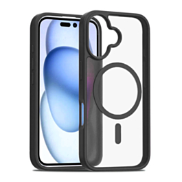 Wireless Charging Clear Case - BLACK for iPhone 17 (Only Ground Shipping)
