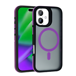 Bicolor Matte Magnetic Translucency Case - PURPLE for iPhone 17 (Only Ground Shipping)