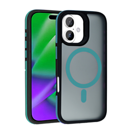Bicolor Matte Magnetic Translucency Case (SEA BLUE) for iPhone 17 (Only Ground Shipping)