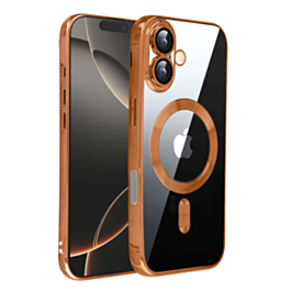 Shiny Wireless Charging Clear Case - ROSE GOLD for iPhone 17 (Only Ground Shipping)