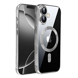 Shiny Wireless Charging Clear Case - SILVER for iPhone 17 (Only Ground Shipping)
