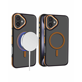 Slim Non-Slip Translucent Matte Wireless Charging Case - ORANGE for iPhone 17 (Only Ground Shipping)