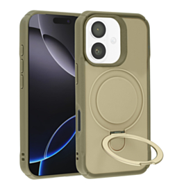 Shockproof Case with Magnetic Kickstand - KHAKI for iPhone 17 (Only Ground Shipping)