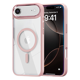 Shiny Magnetic Clear Cases - PINK for iPhone Air (Only Ground Shipping)