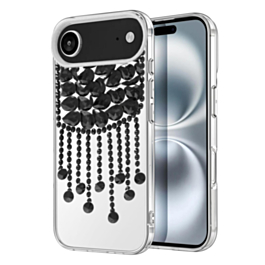 Luxury Diamond Pendant Tassel Crystal Case - BLACK for iPhone Air (Only Ground Shipping)