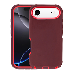 Heavy Duty Case - MAROON & RED for iPhone Air (Only Ground Shipping)