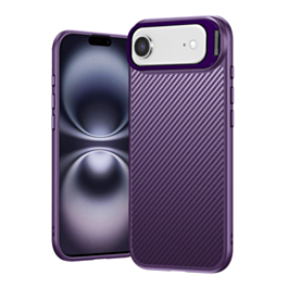 Luxury Carbon Fiber Textured Case - PURPLE for iPhone Air (Only Ground Shipping)
