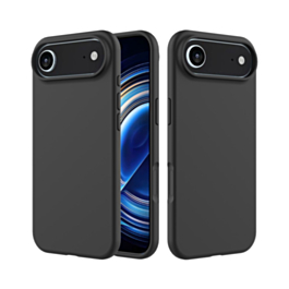 Soft Solid Silicone Case (Full Buttom Cover) - BLACK for iPhone Air (Only Ground Shipping)