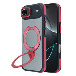Matte Transparent Case with Wireless Charging Kickstand - RED for iPhone Air (Only Ground Shipping)