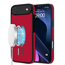 Full Cover Leather Design Wireless Charging Case - RED for iPhone Air (Only Ground Shipping)