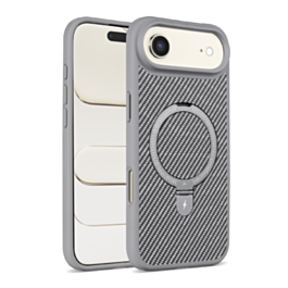 Magnetic Kickstand Case with Carbon Fiber -GRAY for iPhone Air (Only Ground Shipping)