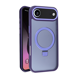 Carbon Wireless Charging Case with Ring Stand - PURPLE for iPhone Air (Only Ground Shipping)