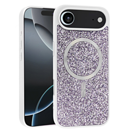 Thin Wireless Charging Bling Diamond Crystal Case - WHITE for iPhone Air (Only Ground Shipping)