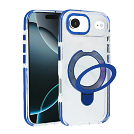 Transparent Case with Wireless Charging Kickstand - BLUE for iPhone Air (Only Ground Shipping)