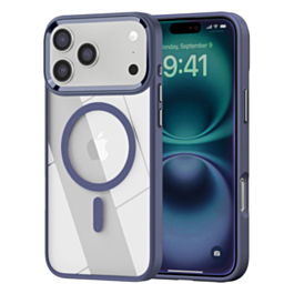 Shiny Magnetic Clear Cases - BLUE for iPhone 17 Pro (Only Ground Shipping)