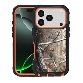 Heavy Duty Case for iPhone 17 Pro (CAMO ORANGE) (Only Ground Shipping)