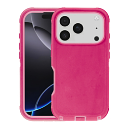 Heavy Duty Case - PINK & PINK for iPhone 17 Pro (Only Ground Shipping)