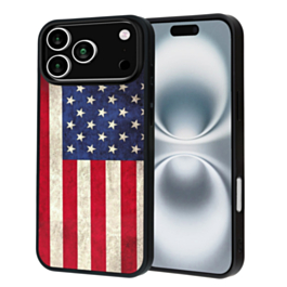 Printing Aluminum Plate Case - USA FLAG 2 for iPhone 17 Pro (Only Ground Shipping)