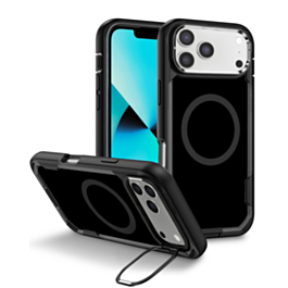 Shockproof Magsafe Case with Camera Stand - BLACK for iPhone 17 Pro (Only Ground Shipping)