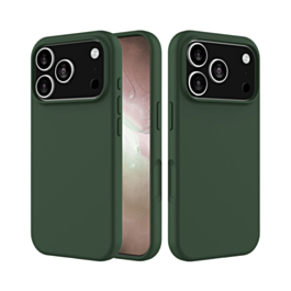 Soft Solid Silicone Case (Full Buttom Cover) - GREEN for iPhone 17 Pro (Only Ground Shipping)