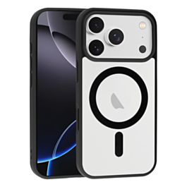 Wireless Charging Clear Case - BLACK for iPhone 17 Pro (Only Ground Shipping)