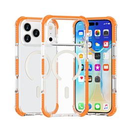 TPU Mesh Sport Case with Wireless Charging - ORANGE for iPhone 17 Pro (Only Ground Shipping)