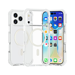 TPU Mesh Sport Case with Wireless Charging - WHITE for iPhone 17 Pro (Only Ground Shipping)