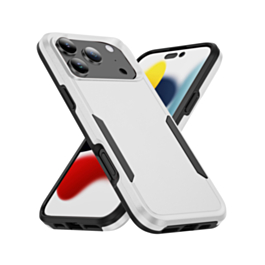 Dual Layers Shockproof Strong Case - WHITE for iPhone 17 Pro (Only Ground Shipping)