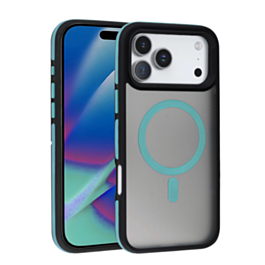 Bicolor Matte Magnetic Translucency Case - SEA BLUE for iPhone 17 Pro (Only Ground Shipping)
