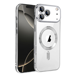 Shiny Wireless Charging Clear Case - SILVER for iPhone 17 Pro (Only Ground Shipping)