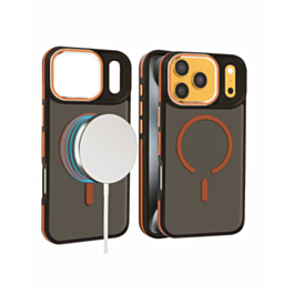 Slim Non-Slip Translucent Matte Wireless Charging Case (Orange) for iPhone 17 Pro / 18 Pro (Only Ground Shipping)