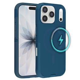 Dual Layer Cases with Wireless Charging (Blue) for iPhone 17 Pro / 18 Pro (Only Ground Shipping)