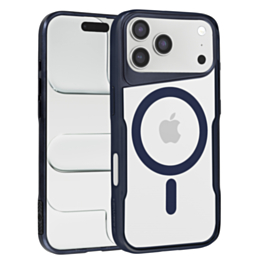 Glossy & Transparent Magnetic Case - DARK BLUE for iPhone 17 Pro (Only Ground Shipping)