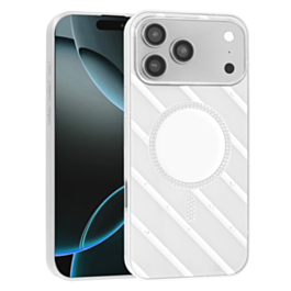 Magnetic Mirror Phone Case with Wireless Charging - WHITE for iPhone 17 Pro (Only Ground Shipping)