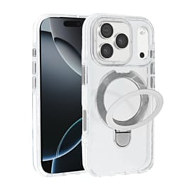 Transparent Wireless Charging Kickstand Case (Clear) for iPhone 17 Pro / 18 Pro (Only Ground Shipping)