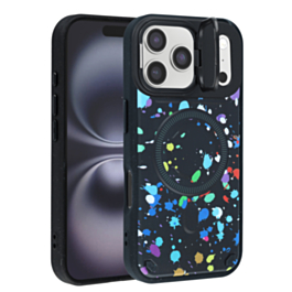 Camo Design Thin Magnetic Case with Camera Stand Kickstand - Style 1 for iPhone 17 Pro (Only Ground Shipping)
